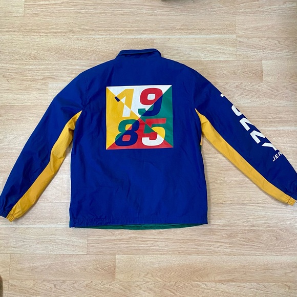 Tommy Jeans Jacket Men’s S Blue Green Yellow Color-Block 1985 Anorak Sports Coat - Picture 3 of 12